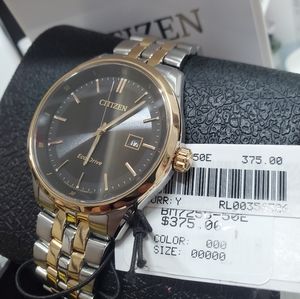 NWT Mens Citizen Eco-Drive Two-Tone $375